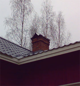 Piippu ennen piipunhatun asennusta